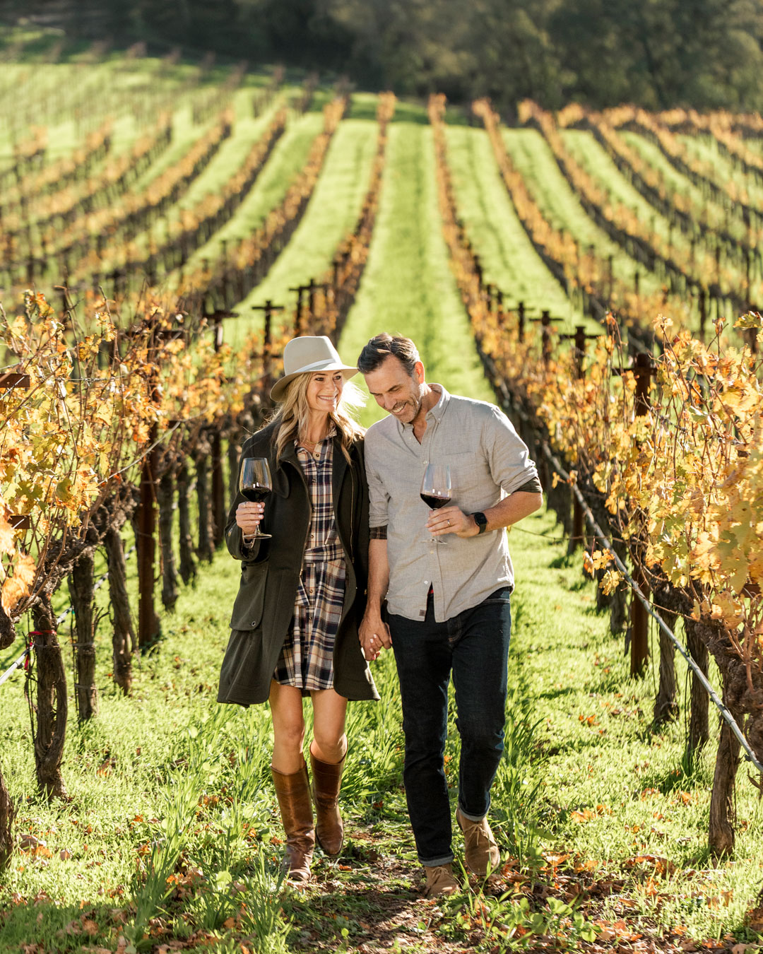 Napa Lifestyle Couple in Vineyard at Chappellet by Frank Gutierrez
