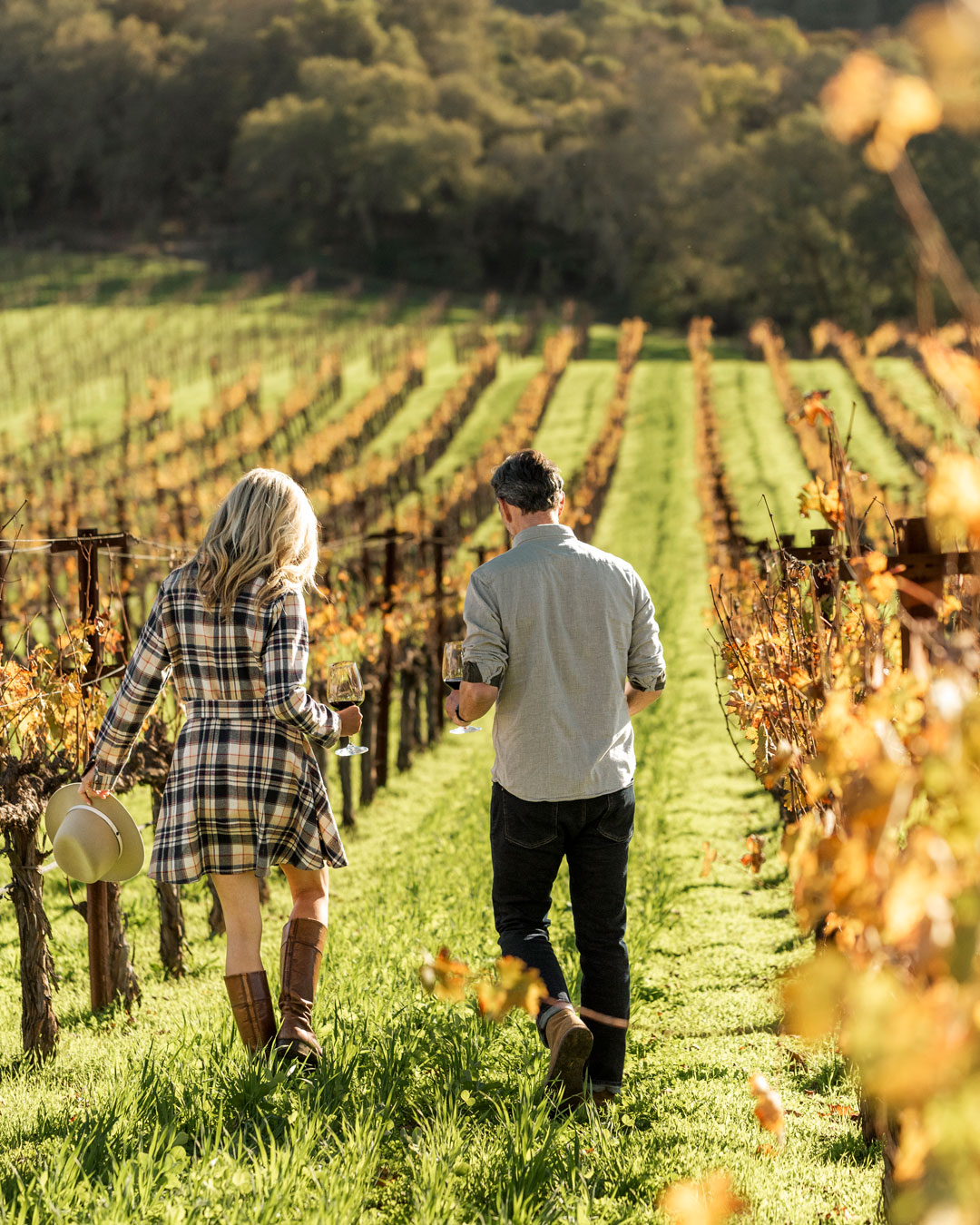 Napa Lifestyle Couple in Vineyard at Chappellet by Frank Gutierrez